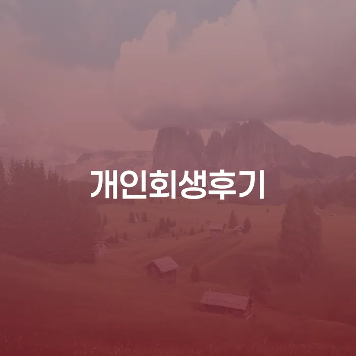 신용회복신청 채무조정제도을 이용하여 미리알기