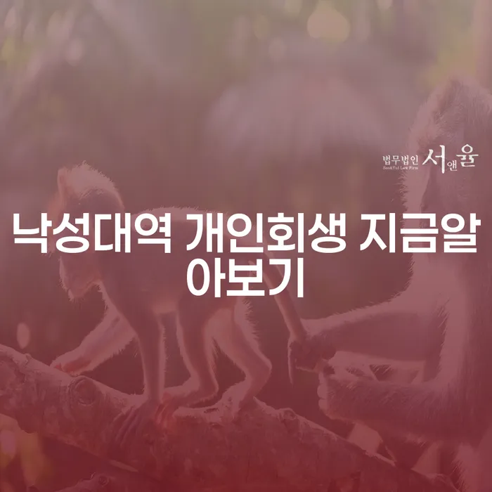 낙성대역 개인회생 지금알아보기