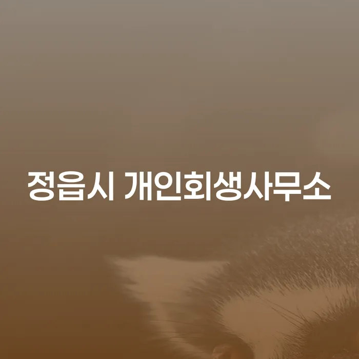 정읍시에서 개인회생을 신청하는 것이 현명한 선택일까요?